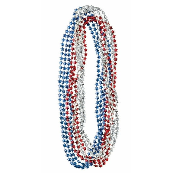 Red/White/Blue Bead Necklace Halloween Costume Accessory