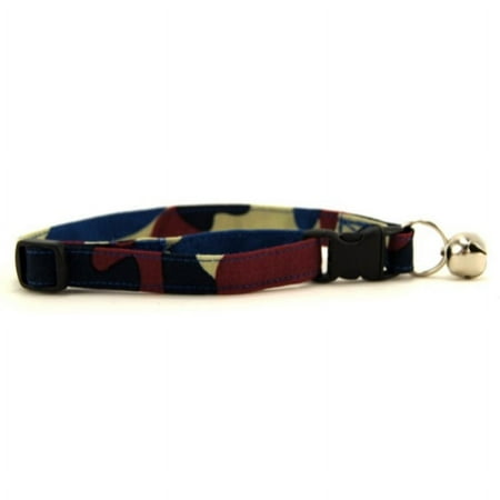 Red White & Blue Camo Cat Collar