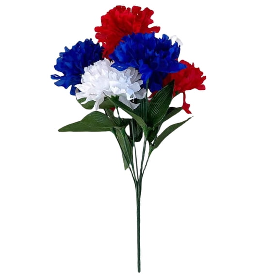 Red White Blue Flowers, Patriotic Artificial Bouquet, Fourth Of July Fake Flowers, Independence Day Floral Decor, Patriotic Bouquet for Home, Festival Table Flowers, Red White Blue Floral