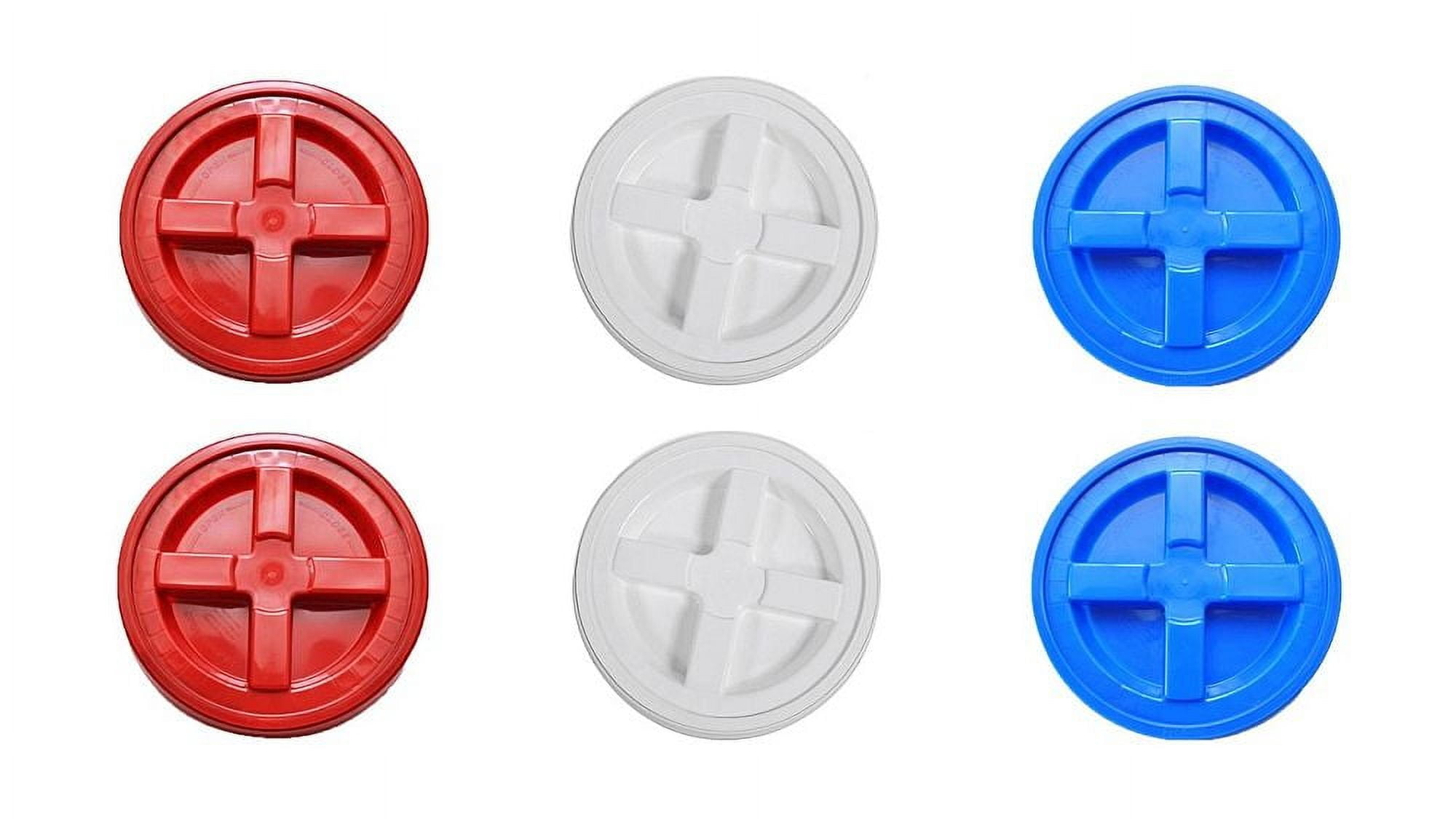 Red, White & Blue - Gamma Seal Lids - Case of 6 | Spin Top Lids