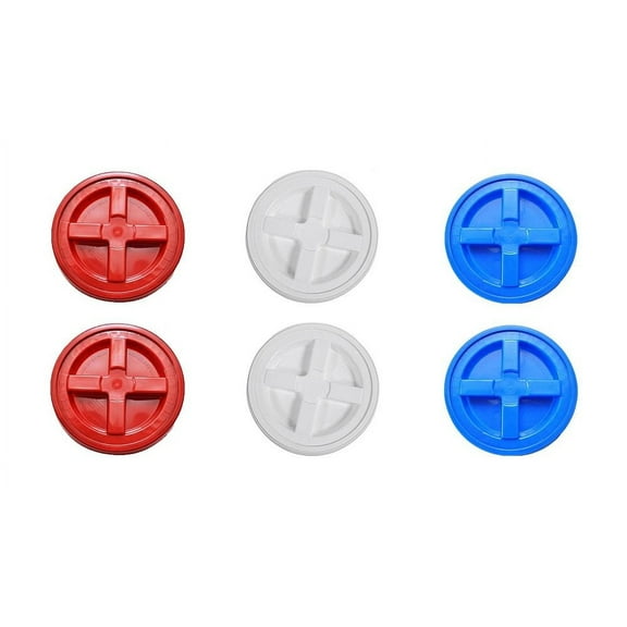 Red, White & Blue - Gamma Seal Lids - Case of 6 | Spin Top Lids