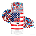 thumbnail image 1 of Red White Blue Hair Glitter Stick – 4th of July Face Body Glitter, Waterproof Makeup for Hair Skin, USA Flag Decor, 1 of 7
