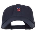 thumbnail image 1 of Red White Blue Ribbon Embroidered Low Cap - Navy OSFM, 1 of 5