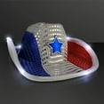 thumbnail image 1 of Red White Blue Sequins Light-Up Party Hat - Independence Day Patriotic Costume Accessory for Adults & Kids, 15.75" x 11.81" Festive Holiday Decoration, 1 of 7