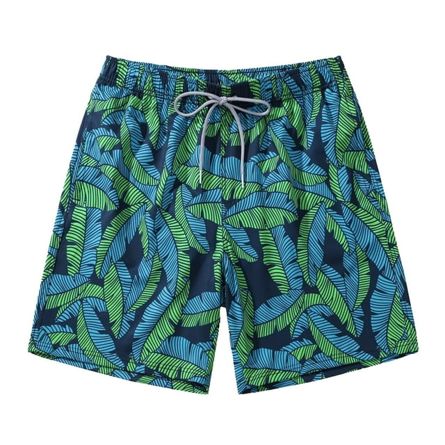 Red White and Blue Shorts No Mesh Swim Trunks 4th Of July Swim Trunks