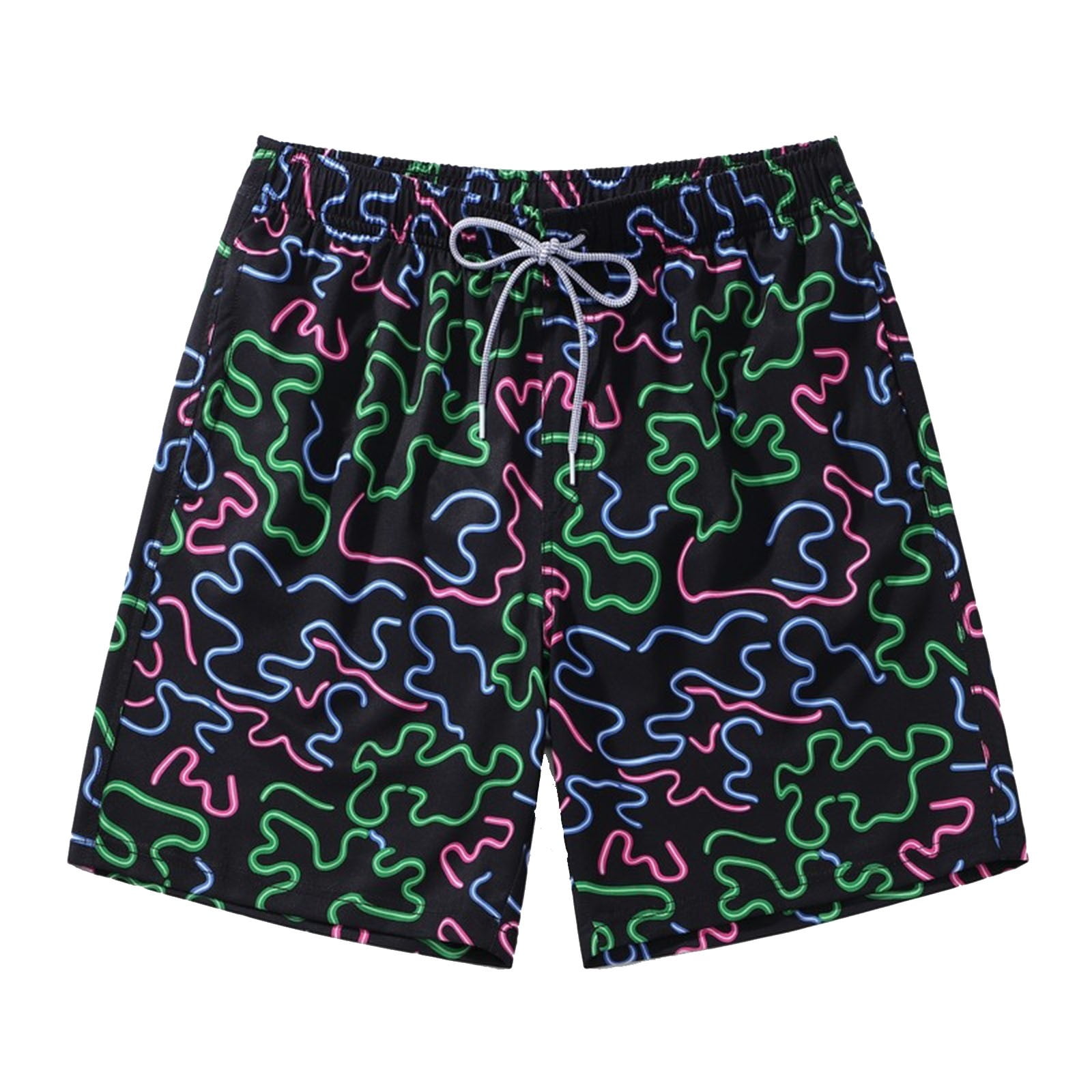 Red White and Blue Shorts No Mesh Swim Trunks Big and Tall Swim Trunks