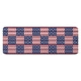 thumbnail image 1 of Red White and Blue Star Striped Pattern Kitchen Rug Mat,Kitchen Runner Rugs Non Skid Washable,Decorative Kitchen Floor Mats for Kitchen,Sink,Laundry,17"x47.2", 1 of 7