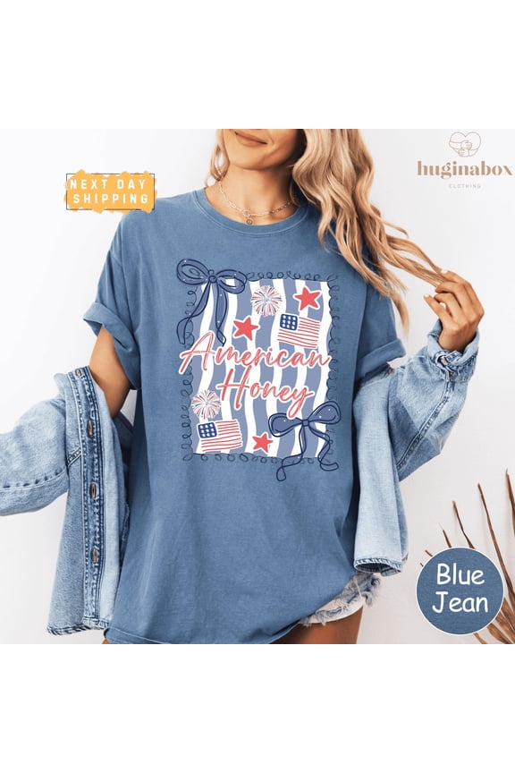 Red White Blue Summer Country Pride T-Shirt All Size S-3XL