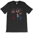 thumbnail image 1 of Red White Blue Sunflower Butterfly Funny Patriotic 4th Of July H42051 Unisex T-Shirt, Up to 5XL Available, 1 of 2