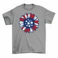 thumbnail image 1 of Red White Blue Sunflower US Flag Patriotic T-Shirt Women Unisex, 1 of 2