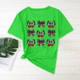 thumbnail image 1 of Red White and Blue T Shirts for Women Memorial Day T Shirt Womens American Flag Shirt Red White and Blue Top Women American Flag Tee Women Casual Print Shirt Round-Neck Tee Short Sleeve Blouses, 1 of 4