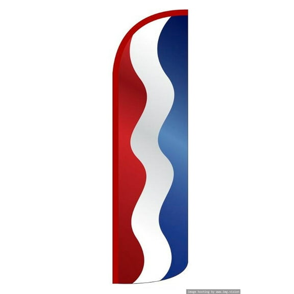 Red White Blue Windless flag Without Pole Advertisement /Business Flags | Feather Flag |