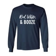 thumbnail image 1 of Red, White & Booze Adult Long Sleeve T-shirt, 1 of 2