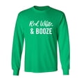 thumbnail image 1 of Red, White & Booze Adult Long Sleeve T-shirt, 1 of 2
