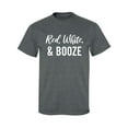 thumbnail image 1 of Red, White & Booze Adult Short Sleeve T-shirt, 1 of 4