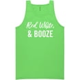 thumbnail image 1 of Red, White & Booze Neon Tank Top, 1 of 1