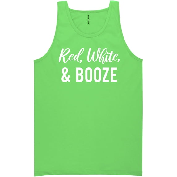 Red, White & Booze Neon Tank Top