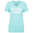 thumbnail image 1 of Red, White & Booze Womens V-Neck Tee, 1 of 3