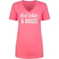 thumbnail image 1 of Red, White & Booze Womens V-Neck Tee, 1 of 2