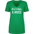 thumbnail image 1 of Red, White & Booze Womens V-Neck Tee, 1 of 2