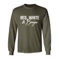 thumbnail image 1 of Red, White & Boujee Adult Long Sleeve T-shirt, 1 of 3