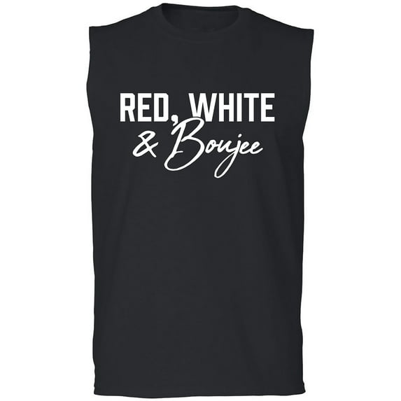 Red, White & Boujee Adult Sleeveless Tee