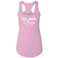 thumbnail image 1 of Red, White & Boujee Racerback Tank, 1 of 3