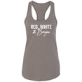thumbnail image 1 of Red, White & Boujee Racerback Tank, 1 of 2