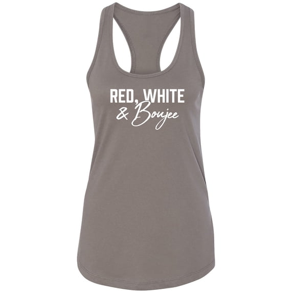 Red, White & Boujee Racerback Tank