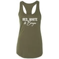 thumbnail image 1 of Red, White & Boujee Racerback Tank, 1 of 3