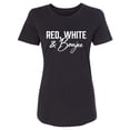 thumbnail image 1 of Red, White & Boujee Womens crewneck tee, 1 of 2