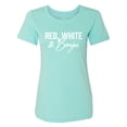 thumbnail image 1 of Red, White & Boujee Womens crewneck tee, 1 of 3