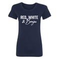thumbnail image 1 of Red, White & Boujee Womens crewneck tee, 1 of 2