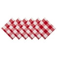 thumbnail image 1 of DII Red & White Buffalo Check Napkin (Set of 6), 20x20", 100% Cotton, 1 of 3