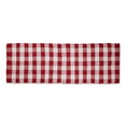 thumbnail image 1 of Red & White Buffalo Check Rag Rug 2ft 3inx6ft, 1 of 3