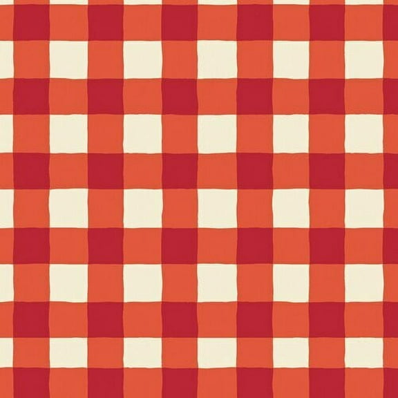 "Red White Buffalo Plaid cotton fabric, AGF Plaid of My Dreams Joyful , Sold By The Quarter Yard"