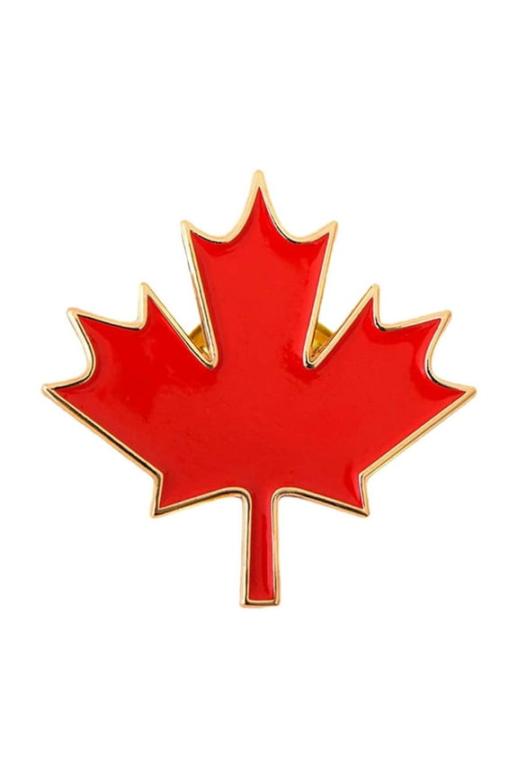 Red White Canada Flag Lapel Pin - Metal National Badge | World Travel Souvenir Gifts for Men & Women | Country Flag Patriotic Brooch Bulk Pack of Pins for Hat, Tie, Clothes, Backpack