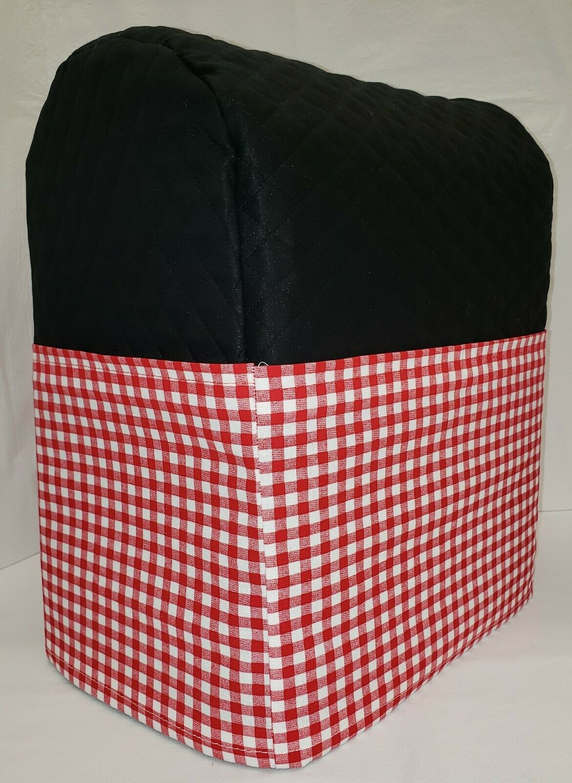 Red & White Checked Cover Compatible with Kitchenaid Stand Mixer by Penny's Needful Things (4.5 & 5 qt Tilt Head, Black) - image 1 of 1