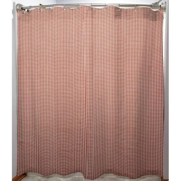Red & White Checked Gingham Shower Curtain by Penny's Needful Things