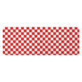 thumbnail image 1 of Red White Checkerboard Checkered Pattern Kitchen Rug Mat,Kitchen Runner Rugs Non Skid Washable,Decorative Kitchen Floor Mats for Kitchen,Sink,Laundry,17"x47.2", 1 of 7