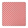 thumbnail image 1 of Red White Checkerboard Checkered Pattern Square Fitted Tablecloth with Elastic Edge,Square Table Cover,Washable Elastic Table Cover for Home Kitchen Party Decor 34"x34", 1 of 6