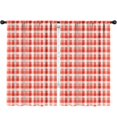 thumbnail image 1 of Red White Checkerboard White Pattern Kids Curtains,Childrens Insulated Curtains Set Of 2,Bedroom Essentials,Teen Room Decor 52"X84", 1 of 5