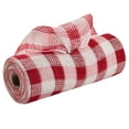 thumbnail image 1 of Red White Checkered Deco Mesh - 10" x 10 Yards, Buffalo Plaid, President's Day, Memorial Day, Wreath, 4th of July, Christmas Tree Ribbon, 1 of 4