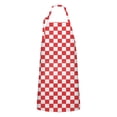 thumbnail image 1 of Red and White Checkered Pattern Apron-Garden Aprons for Women with Pockets-Cotton Linen Waterproof Kitchen Cooking Gardening Aprons Adjustable for Kitchen,Cooking,BBQ and Salon 33x27 Inch, 1 of 7