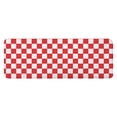 thumbnail image 1 of Red and White Checkered Pattern Kitchen Rug Mat,Kitchen Runner Rugs Non Skid Washable,Decorative Kitchen Floor Mats for Kitchen,Sink,Laundry,17"x47.2", 1 of 7