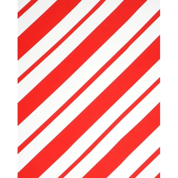 TNCT Red & White Christmas Candy Cane Pattern Edible Image Chocolate Transfer Sheet, Multicolor