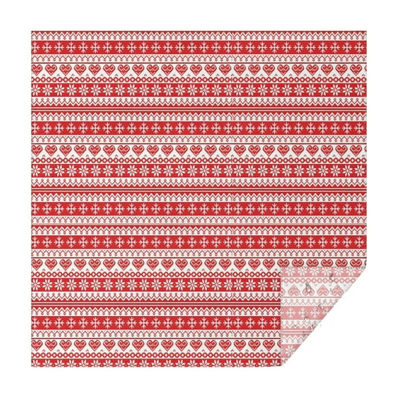 Red and White Christmas Pattern Square Tablecloth,Waterproof Square Table Cover,Wipeable Spillproof Washable Table Cover for Home Kitchen Party Decor 42"X42"(107x107cm)