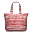 thumbnail image 1 of Red and White Christmas Pattern Travel Tote Bags for Women Carry On,Large Weekender Bags for Women Travel,Multi Functional Duffle Bag for Work,Shopping,Sports, 1 of 5