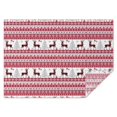 thumbnail image 1 of Red and White Christmas Reindeer Pattern Rectangle Tablecloth 60"x84",Waterproof Polyester Rectangle Table Cloth, Wipeable Spillproof Polyester Tablecloth for Dining, Camping, Indoor and Outdoor, 1 of 5