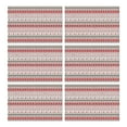 thumbnail image 1 of Red and White Christmas Striped Pattern Summer Placemats Table Placemats Set Of 6-Linen Kitchen Washable Placemats Table Mats 11.8"x17.7" Non-Slip Heat Resistant, 1 of 5
